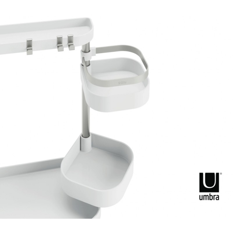 UMBRA organizer kuchenny HOLSTER biało / niklowany