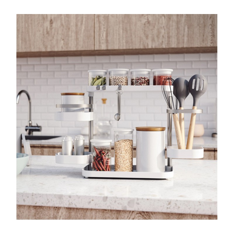 UMBRA organizer kuchenny HOLSTER biało / niklowany