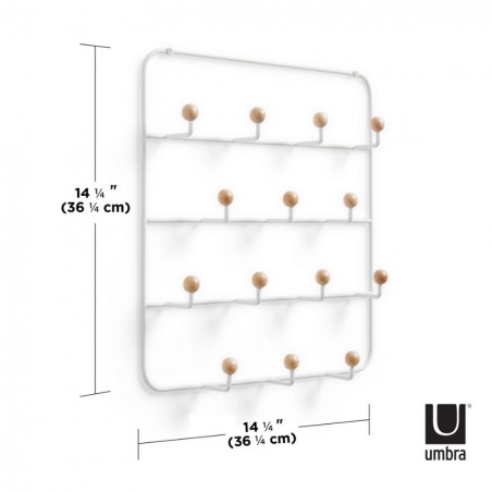 UMBRA wieszak ścienny ESTIQUE biały