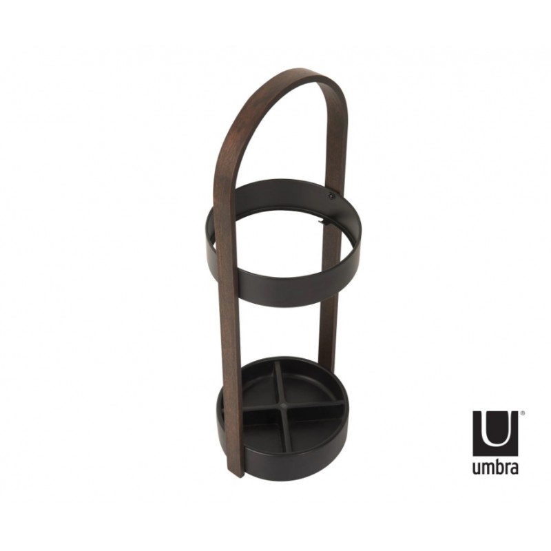 UMBRA stojak na parasolki BELLWOOD  ciemno brązowy