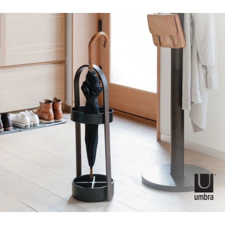 UMBRA stojak na parasolki BELLWOOD  ciemno brązowy