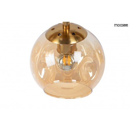 MOOSEE lampa wisząca ROMEO GOLD   złota / bursztynowa