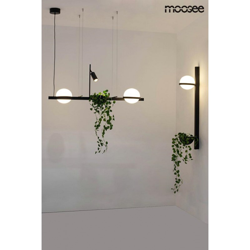 MOOSEE lampa ścienna PLANT WALL czarna