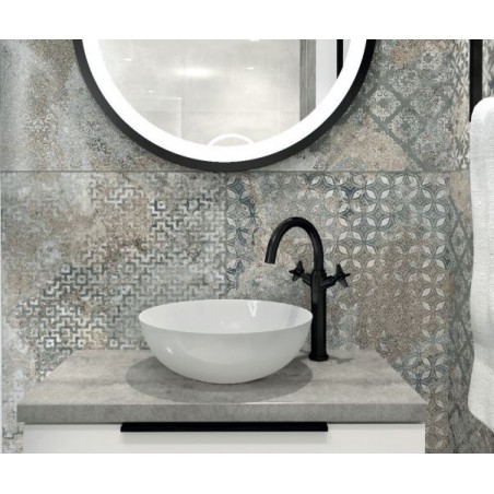 Lavita Round umywalka okrągła nablatowa 40 cm biała