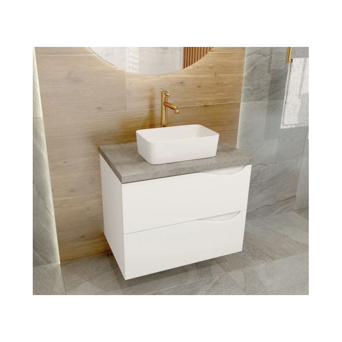 Lavita Canal umywalka nablatowa 40x30 biała