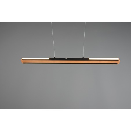 Trio Lampa wisząca LED nowoczesna DEACON 326610232 drewno jasne i ciemne, czarny