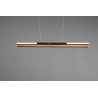 Trio Lampa wisząca LED nowoczesna DEACON 326610232 drewno jasne i ciemne, czarny