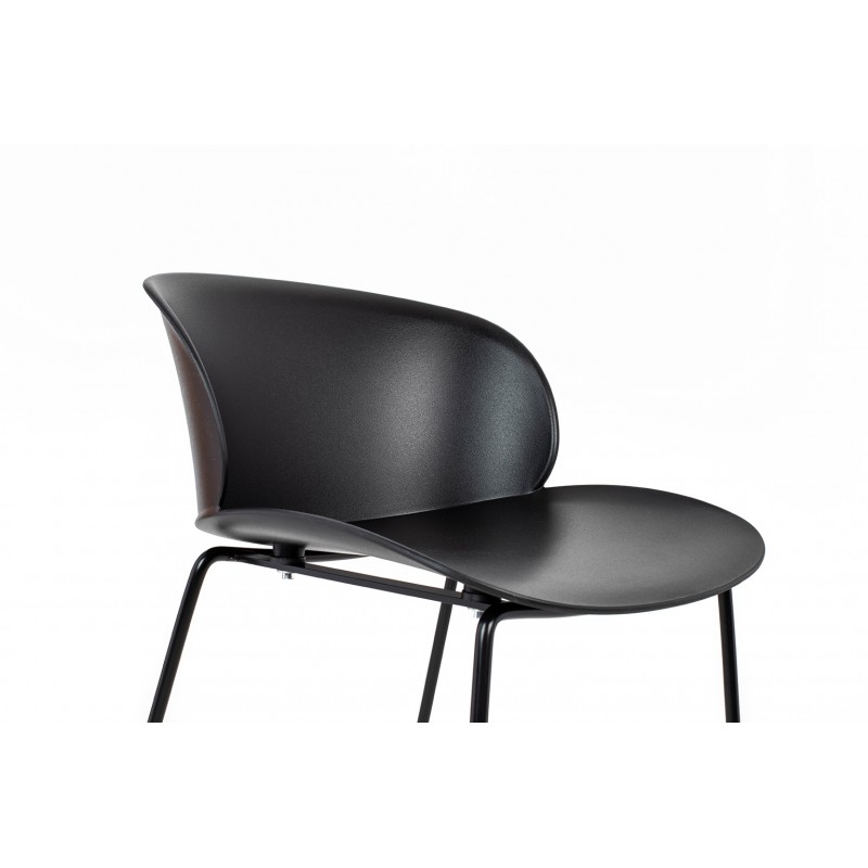 Krzesło barowe BENNY 66 czarne