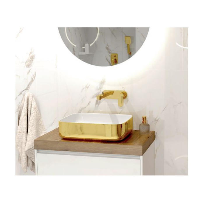 Lavita Galera umywalka nablatowa 50,5x40 złota...