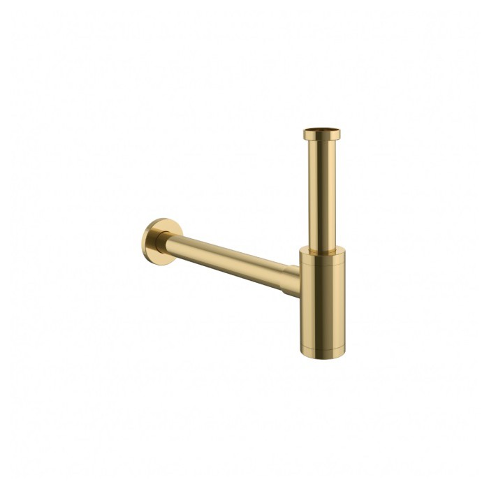 Excellent Syfon Umywalkowy butelkowy złoty stal...