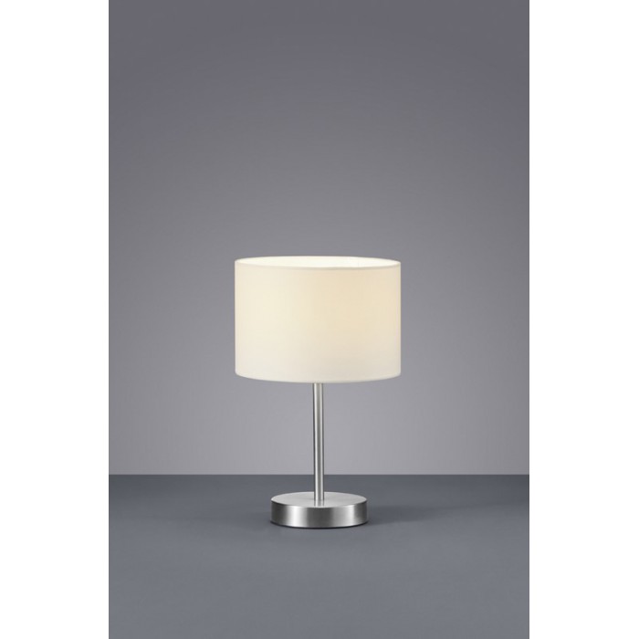 Trio Lampa stołowa HOTEL 501100101 srebrny i odcienie srebra, biały