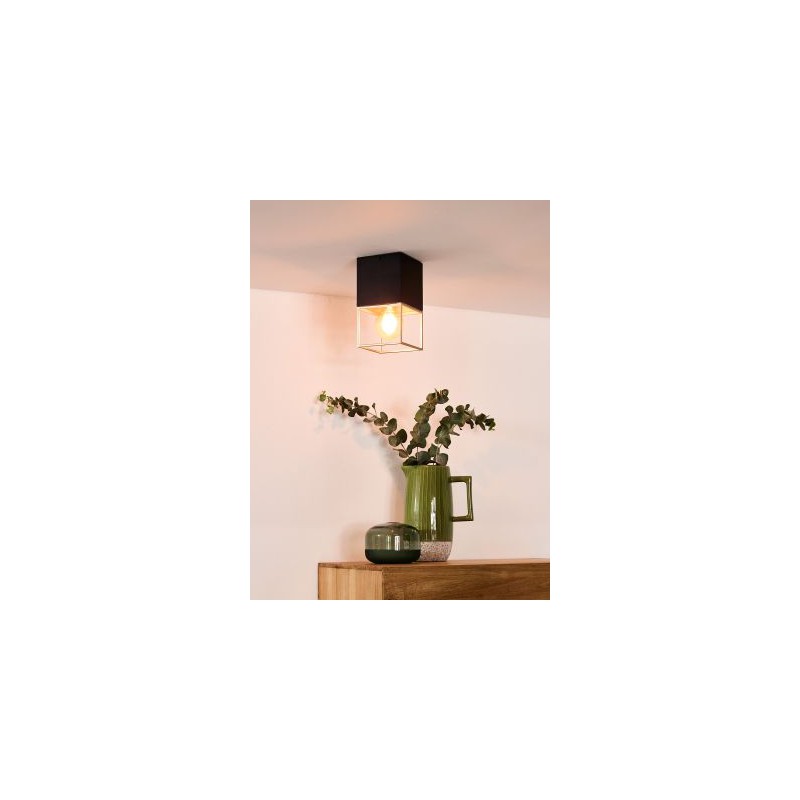 Lucide Lampa natynkowa RIXT 21120/01/30 czarny, złoty i odcienie złota