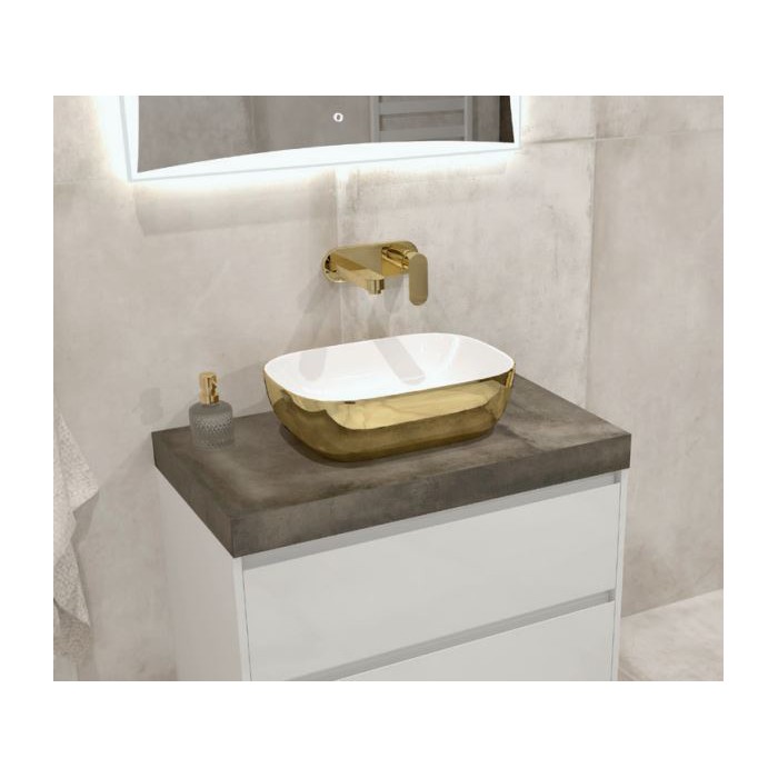 Lavita Costa umywalka nablatowa 46x32,5 złota /...