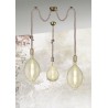 Trio Lampa wisząca nowoczesna ROPE 310100104 złoty i odcienie złota