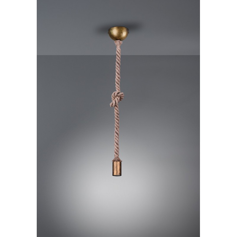 Trio Lampa wisząca nowoczesna ROPE 310100104 złoty i odcienie złota