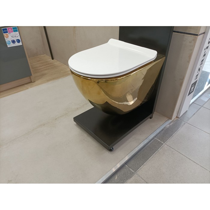 Lavita Sofi Slim Muszla Miska Wisząca WC złota...