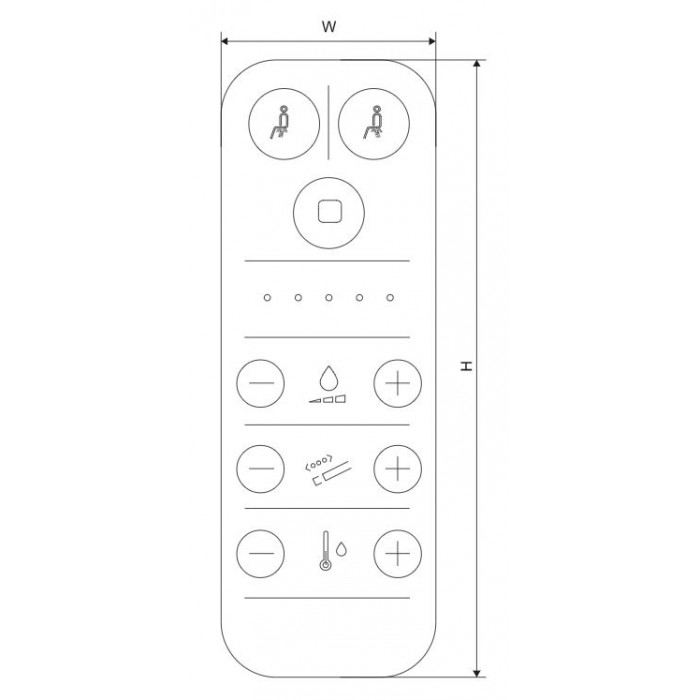 Excellent Pilot zdalnego sterowania do toalety...