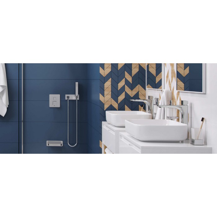 Excellent Keria Q Bateria Umywalkowa Wysoka Chrom