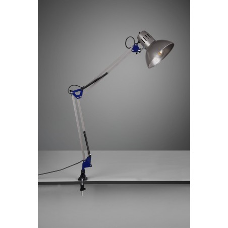 Trio Lampa biurkowa TAJO 5029010-47 szary i odcienie szarości