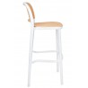 Krzesło barowe WICKY białe