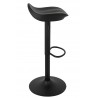Krzesło barowe FLINT regulowane czarne