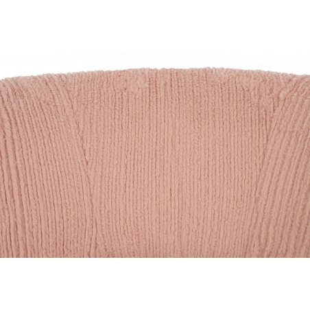 Fotel LOW TEDDY PINK różowy