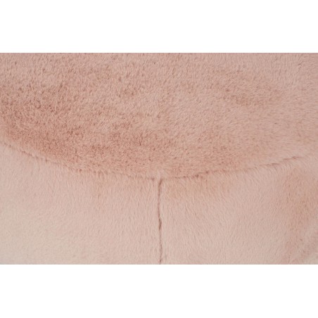 Fotel LOW TEDDY PINK różowy