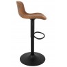 Krzesło barowe STOR PU regulowane brązowe
