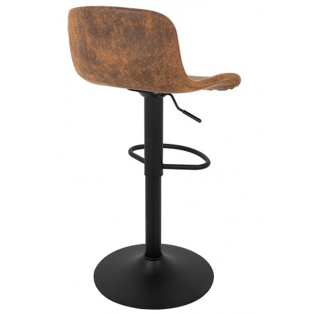 Krzesło barowe STOR PU regulowane  brązowe