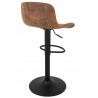 Krzesło barowe STOR PU regulowane brązowe