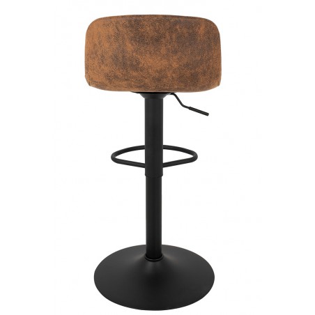 Krzesło barowe STOR PU regulowane  brązowe