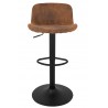 Krzesło barowe STOR PU regulowane brązowe