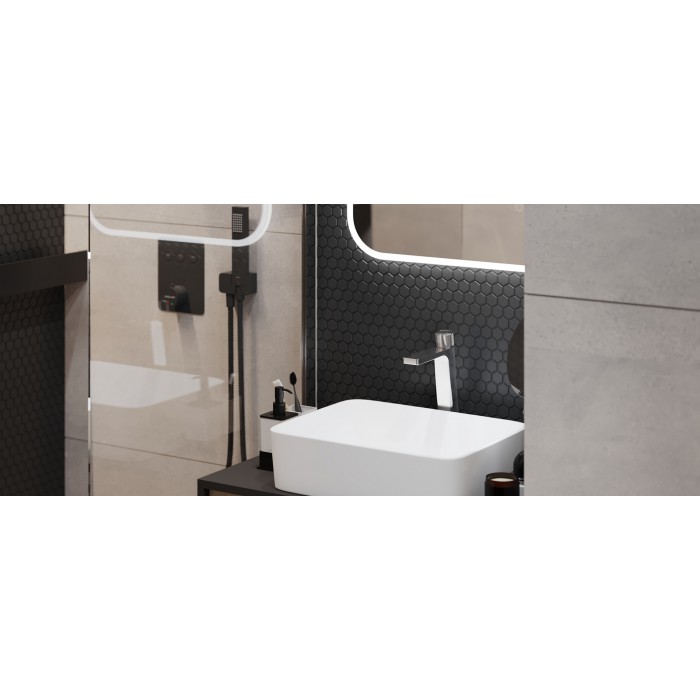 Excellent Krotos Bateria Umywalkowa Wysoka, Chrom