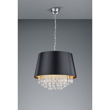Trio Lampa wisząca nowoczesna LORELEY 309300302 srebrny i odcienie srebra, czarny