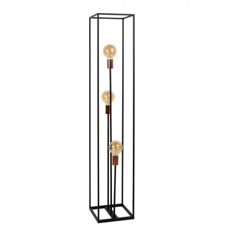 Lucide Lampa podłogowa ARTHUR 08724/03/30 czarny, miedziany