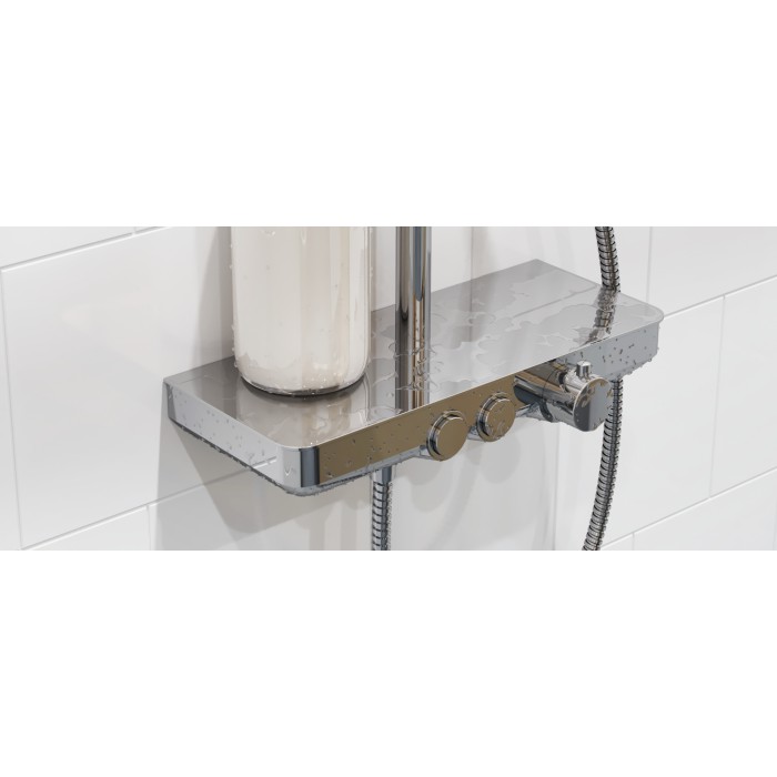 Excellent Krotos Rain Zestaw prysznicowy, Chrom