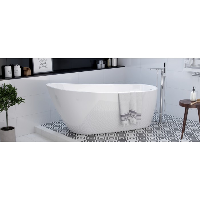 Excellent Krotos Bateria Wannowa Wolnostojąca Chro