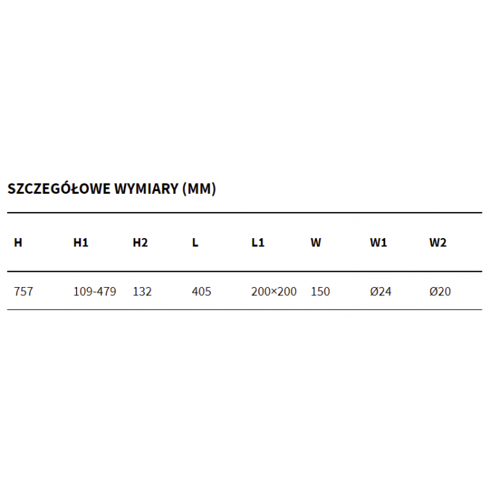 Excellent Rain Glad Z Baterią Mechaniczną Chrom