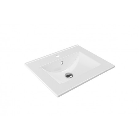 Excellent As Umywalka Meblowa 60x46, biała, z przelewem, z otworem na armaturę