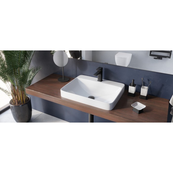 Excellent Korek umyw-bidet, czarny mat 01, ceram