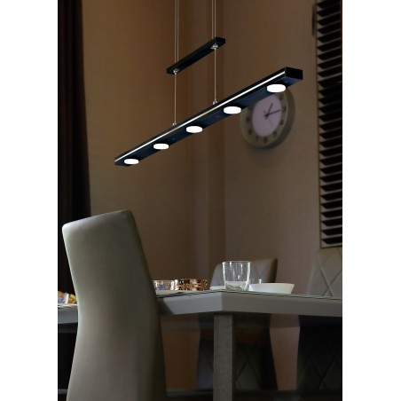 Trio Lampa wisząca LED nowoczesna LACAL 379190732 czarny