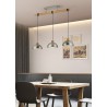 Trio Lampa wisząca nowoczesna DELHI 303400367 srebrny i odcienie srebra