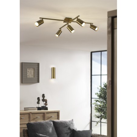 Trio Lampa natynkowa MARLEY 612400504 złoty i odcienie złota