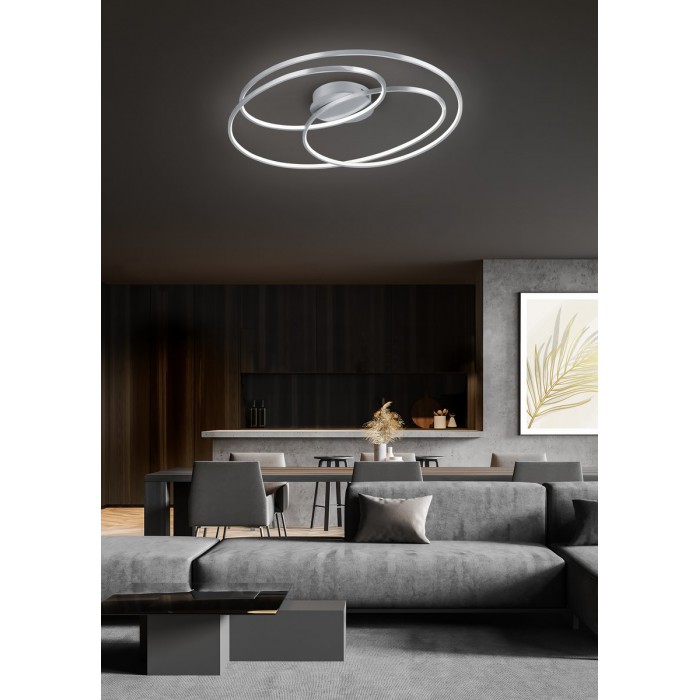 Trio Lampa natynkowa LED GALE 673918007 srebrny...