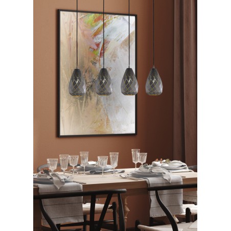 Trio Lampa wisząca nowoczesna ONYX 301300442 antracyt