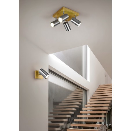 Trio Reflektor sufitowy MARLEY 812400407 srebrny i odcienie srebra