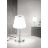 Trio Lampa stołowa EMERALD 525490107 srebrny i odcienie srebra, biały