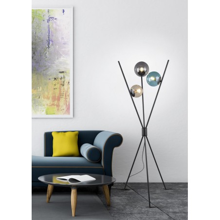 Trio Lampa podłogowa LANCE 403400317 czarny, inny
