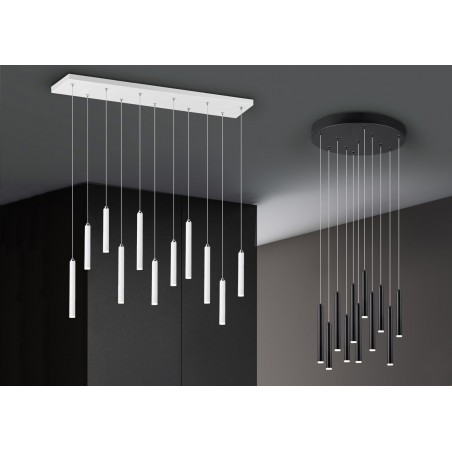 Trio Lampa wisząca LED nowoczesna TUBULAR 321691132 czarny