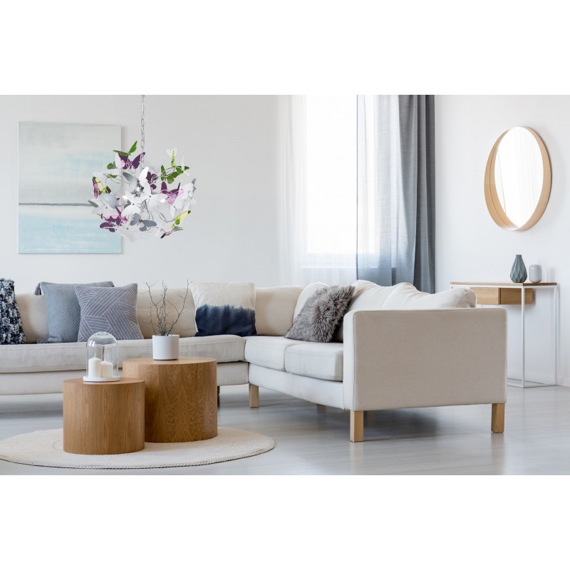 RL Lampa wisząca nowoczesna BUTTERFLY R30214017 srebrny i odcienie srebra, inny